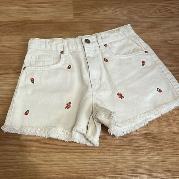 Zara Girls Jean Shorts NWOT - Picture 1 of 4